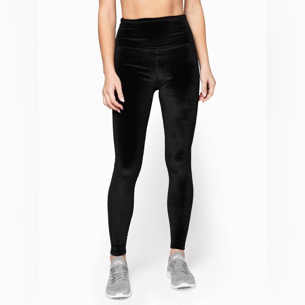 NWT Beyond Yoga Black Velvet Leggings